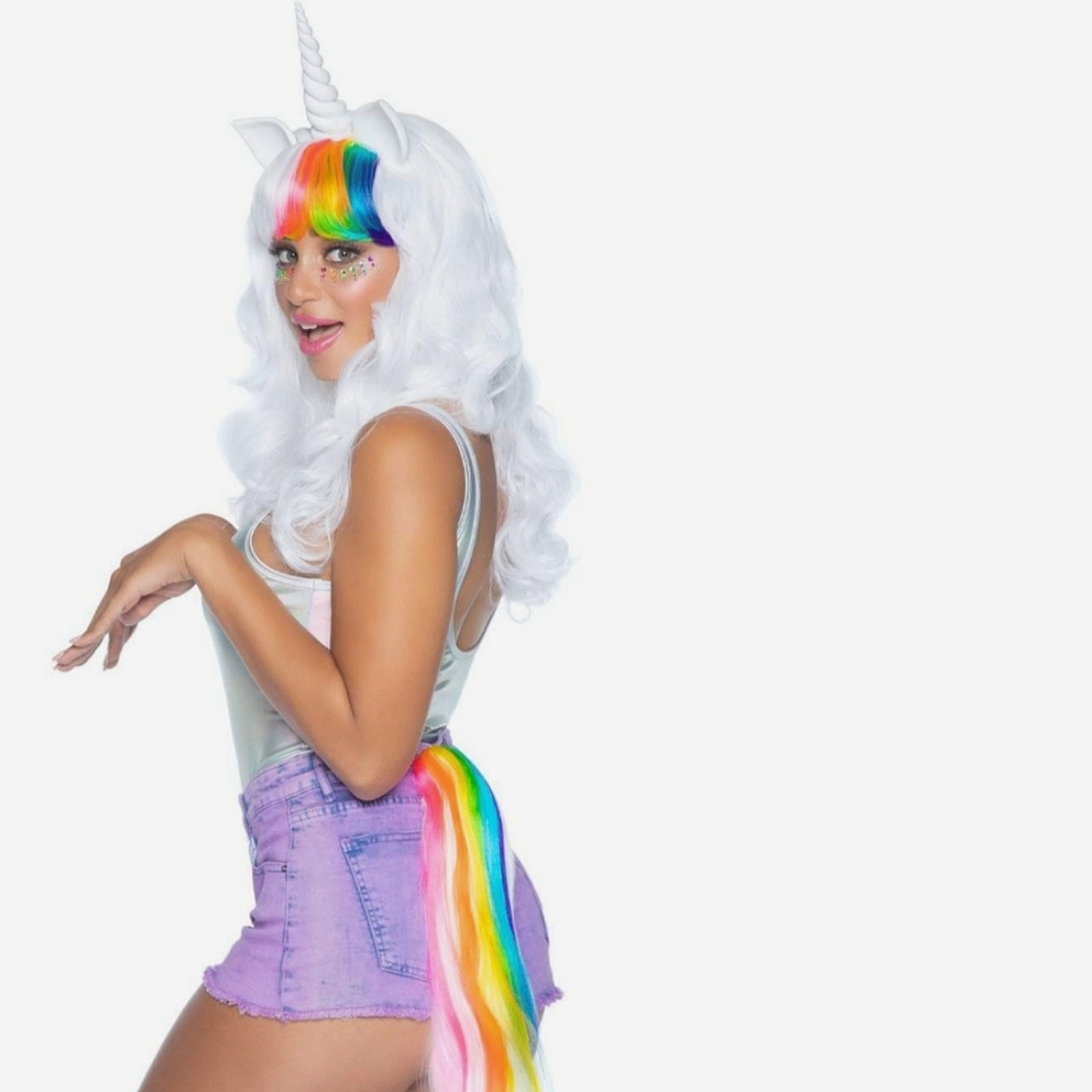 Unicorn Wig and Tail set